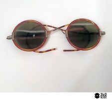 Antichi occhiali da sole rotondi tartarugati vintage fine Ottocento (small)