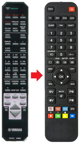 Telecomando adatto per yamaha - per,