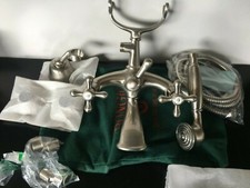 Bongio AXEL Gruppo Vasca Esterno argento antico completo di doccia