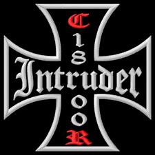 Suzuki Intruder C1800R croce cross toppa iron-on patch