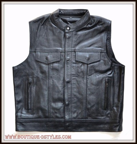 Gilet jacket pelle vitello - pelle,