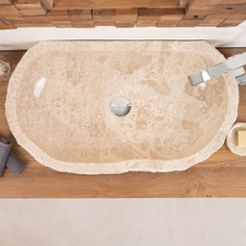Lavabo Erosi marmo crema 70 cm