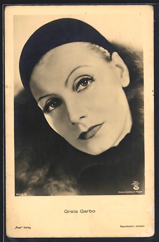 Cartolina greta garbo - cartolina,