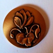 medaglia -Ass. Alpinistica "iBocia"  Verano Brianza1990 ciclamini scult. Caslini