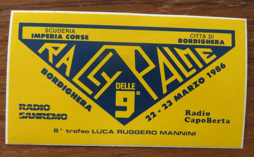 Adesivo vintage rally - adesivo,