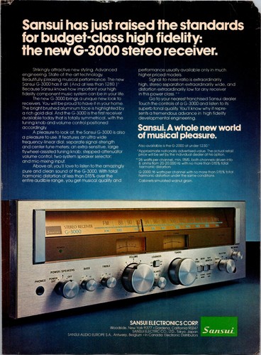 1977 ricevitore sansui - •,