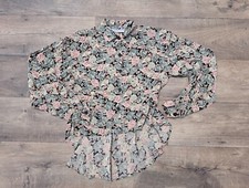 Acqua Marina Camicia donna 100% viscosa vintage 90S spalline sottili taglia 42