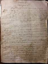 Manoscritto inizio sec.XIX