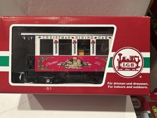 LGB 33130 Christmas Cafe Car, Scala G, Nuovo, Ottimo Regalo, Cibo per gli Elfi del Treno