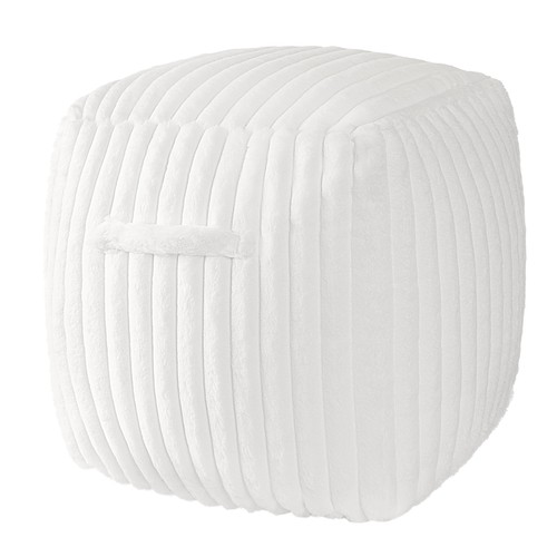 Unstuffed modern pouf - unstuffed,
