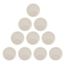  10 pezzi per PC da ufficio, scrivania per computer, passacavo per fori per