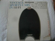 VINTAGE SPORTS CARS IN HI-FI COMMENTARY BY DAVID SCOTT-MONCRIEFF VINYL LP 1958