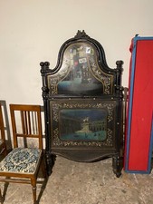 Testiera letto singolo in ferro battuto di artigianato con disegni 