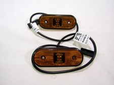 35740000 COPPIA LUCE DI INGOMBRO LED 24V ARANCIO EUROLITES RICAMBIO NUOVO