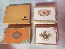 Scatole in legno da collezione Portasigari Vintage Cuba -lotto 4 scatole
