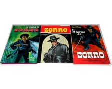 ZORRO + la SPADA di Zorro + il RITORNO di Zorro 3 libri walt disney