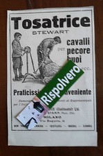 Pubblicità Ritaglio anno 1914 TOSATRICE  Stewart per cavalli pecore e buoi 