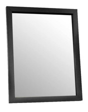 SPECCHIO DA PARETE 50*70cm NERO CORNICE LEGNO MURO SPECCHIERA CLASSICO MODERNO