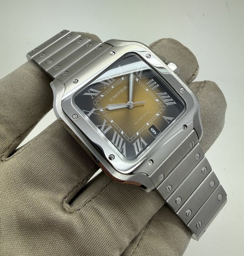2024 cartier santos brown dial - cartier,