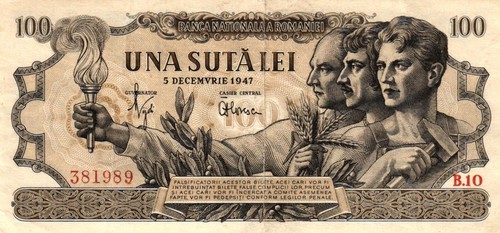 Romania p67a 100 - /,