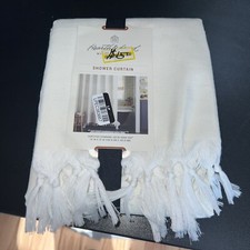 Tenda doccia tessuto frange