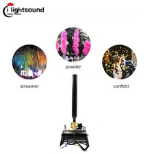 palco dj confetti colore fumo