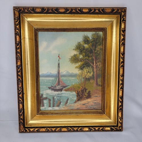 Antico quadro vintage tela - vintage,