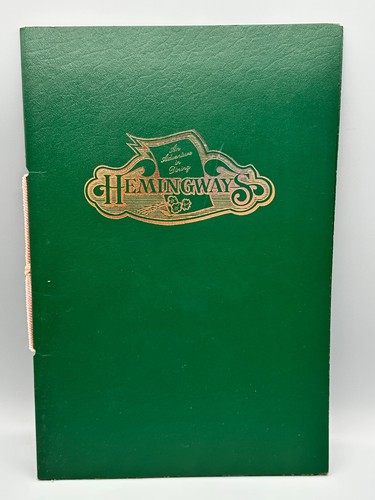 Menù hemingway x - menù, 9,25"