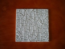 PANNELLO RIVESTIMENTO MURO IN GESSO BIANCO  35x35 cm. RV/618 ARREDO INTERNO