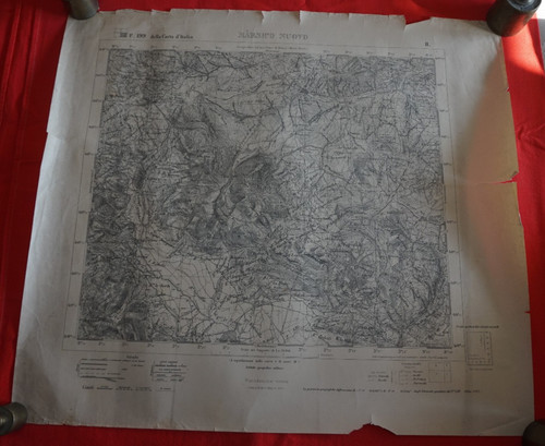 Rara carta mappa marsico - rara,