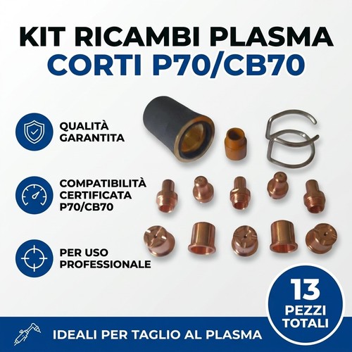 Kit ricambi plasma per torcia