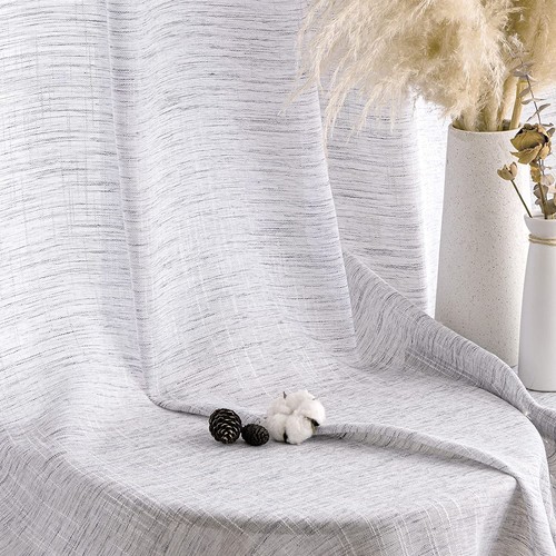 Rideau voilage lin salon - voilage,