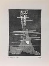 VERONESI LUIGI (MILANO 1908- 1998 ) STRUTTURA Xilografia 1965 cm. 19,5 x 13,6