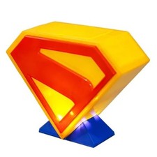 Superman Secchio Popcorn 2025 Logo Luce LED DC On Off Lover Batteria Limitata