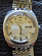 Square Orient Silver Dial Automatic Day Date 36mm Watch Orient 4300 AAA 