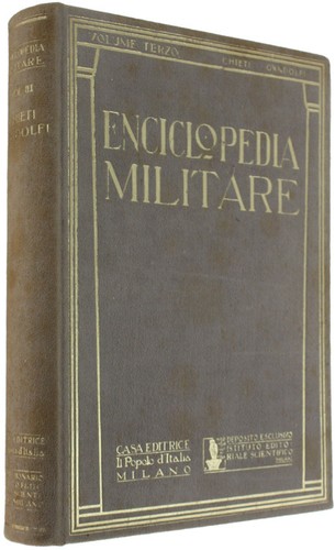Enciclopedia militare volume - enciclopedia,