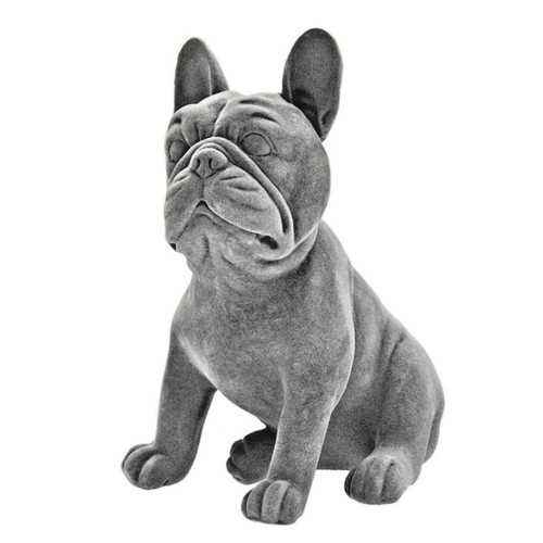 Grey velvet sitting sat - velvet, french