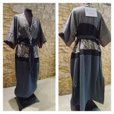 Abito drappeggio grigio fatto