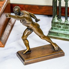 Piccolo Gladiatore Borghese Antica Statua Bronzo Grand Tour Scultura Neoclassica