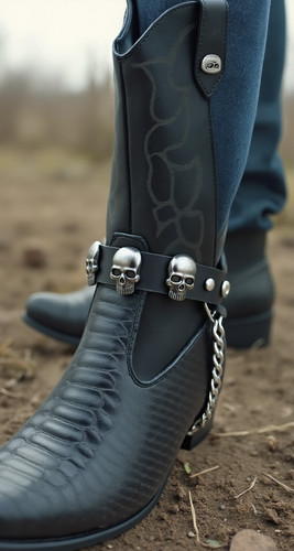 Stivali uomo biker - uomo, catena