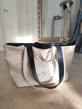 Borsa donna. Schopper. Vic Matie. Italia! Designer. Pelle. Nero bianco. Top!