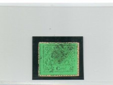 Stato Pontificio 1868 stemma 2c. verde chiaro (N°22)  A.Bolaffi (262/s155)