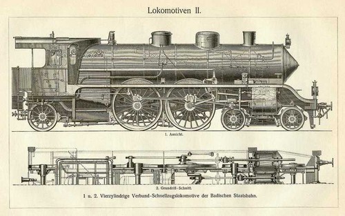 Locomotive vapore incisioni - locomotive, a
