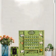 Calendario da tavolo da parete in stile vintage Calendario perpetuo da