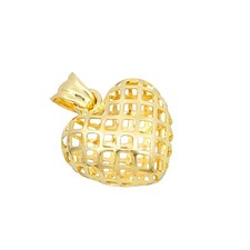 Ciondolo Donna Cuore Filigrana Oro 18kt - Oro Rigenerato