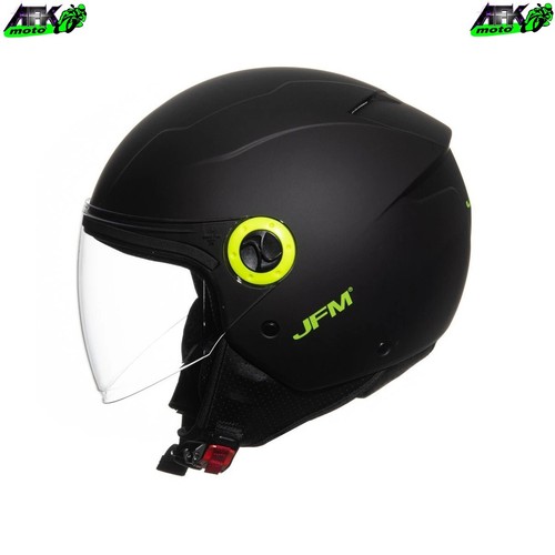 Casco demi jet nero opaco - demi,