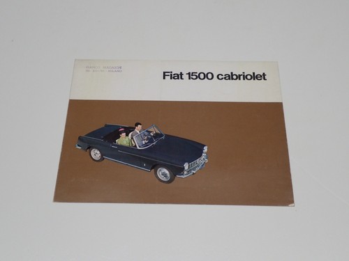 Fiat 1500 cabriolet - 1500, brochure