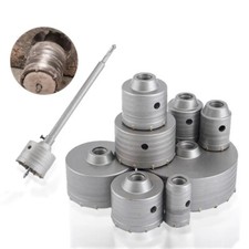 KIT FRESA CAROTATRICE TAZZA DA 30mm A 160mm x MURO CALCESTRUZZO CEMENTO + ASTA