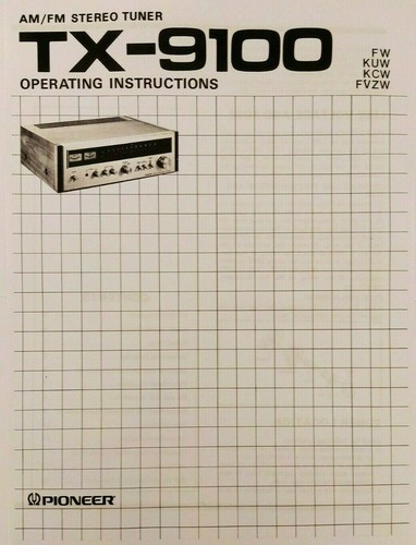 Pioneer 9100 - pioneer, tx-9100