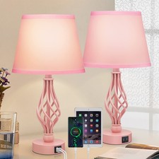 Touch Table Bedside Pink Lamps